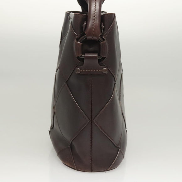 Salvatore Ferragamo Shoulder Bag Leather Brown Auth 118651