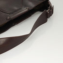 Salvatore Ferragamo Shoulder Bag Leather Brown Auth 118651-7