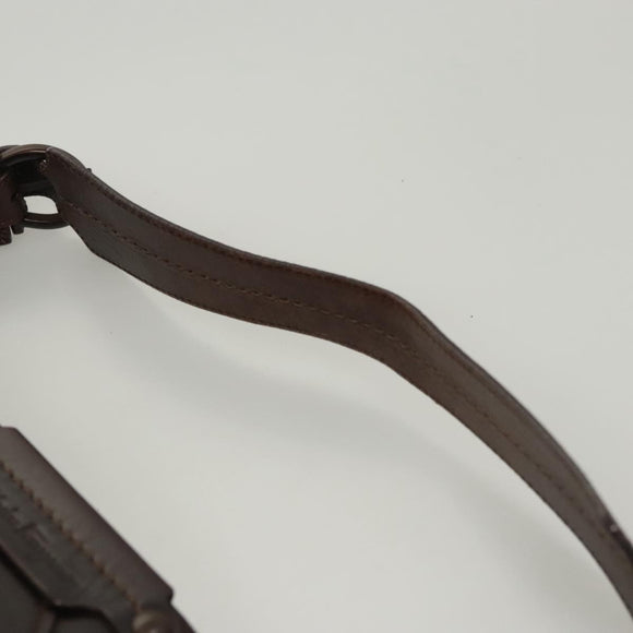 Salvatore Ferragamo Shoulder Bag Leather Brown Auth 118651