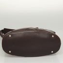 Salvatore Ferragamo Shoulder Bag Leather Brown Auth 118651-9