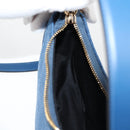 VERSACE Hand Bag Denim 2way Blue Gold Auth 118658AM-22