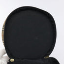 Burberrys Nova Check Hand Bag Canvas Beige Gold Auth 118660-11