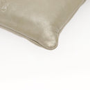 LOEWE Shoulder Bag Leather Gray Gold Auth 118663-15