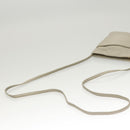 LOEWE Shoulder Bag Leather Gray Gold Auth 118663-7