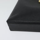 Salvatore Ferragamo Gancini Shoulder Bag Leather Black Gold Auth 118667-10