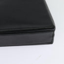 Salvatore Ferragamo Gancini Shoulder Bag Leather Black Gold Auth 118667-13