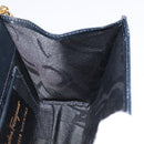 Salvatore Ferragamo Gancini Chain Shoulder Bag Leather Black Gold Auth 118668-17