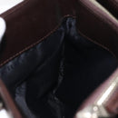 BURBERRY Nova Check Hand Bag Canvas Beige Silver Auth 118670-17