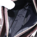 BURBERRY Nova Check Hand Bag Canvas Beige Silver Auth 118670-19