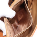 CELINE Shoulder Bag Leather Brown Gold Auth 118671-21