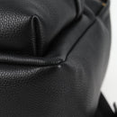 VERSACE Backpack Leather Black Gold Auth 118682A-14