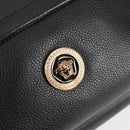 VERSACE Backpack Leather Black Gold Auth 118682A-18