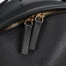 VERSACE Backpack Leather Black Gold Auth 118682V-21