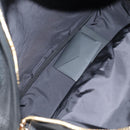 VERSACE Backpack Leather Black Gold Auth 118682A-11