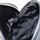VERSACE Backpack Leather Black Gold Auth 118682A-23