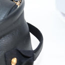 VERSACE Backpack Leather Black Gold Auth 118682V-8