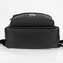 VERSACE Backpack Leather Black Gold Auth 118682A-5