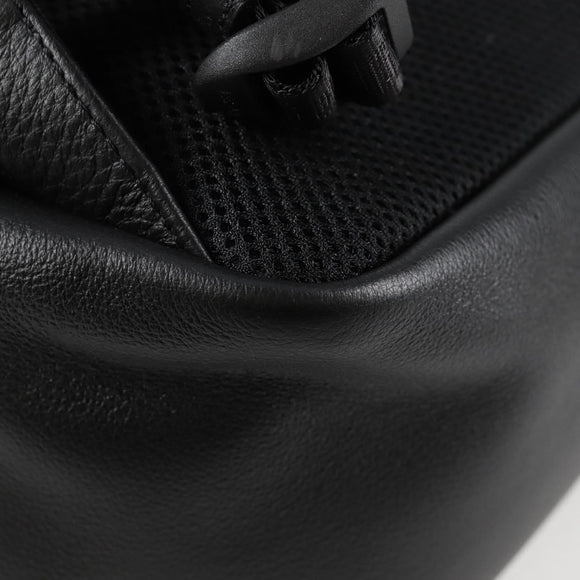 VERSACE Backpack Leather Black Gold Auth 118683A