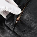 VERSACE Backpack Leather Black Gold Auth 118683A-21