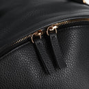 VERSACE Backpack Leather Black Gold Auth 118683A-23