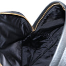 VERSACE Backpack Leather Black Gold Auth 118683A-24