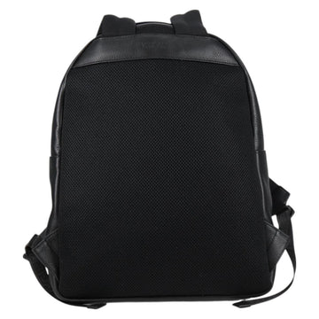 VERSACE Backpack Leather Black Gold Auth 118683A - 0