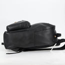 VERSACE Backpack Leather Black Gold Auth 118683A-4