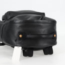 VERSACE Backpack Leather Black Gold Auth 118683A-6