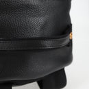 VERSACE Backpack Leather Black Gold Auth 118683A-7
