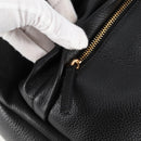 VERSACE Backpack Leather Black Gold Auth 118684A-20