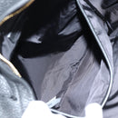 VERSACE Backpack Leather Black Gold Auth 118684A-24