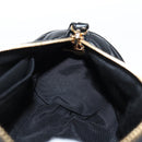 VERSACE Chain Shoulder Bag Leather Black Gold Auth 118687A-19