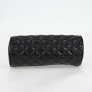 VERSACE Chain Shoulder Bag Leather Black Gold Auth 118687A-5