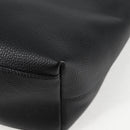 VERSACE Tote Bag Leather 2way Black Gold Auth 118688A-11