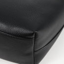 VERSACE Tote Bag Leather 2way Black Gold Auth 118688A-13