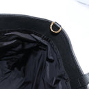 VERSACE Tote Bag Leather 2way Black Gold Auth 118688A-23