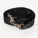 VERSACE Tote Bag Leather 2way Black Gold Auth 118688A-25