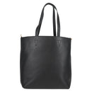 VERSACE Tote Bag Leather 2way Black Gold Auth 118688A-3