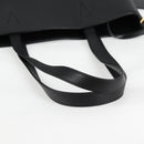 VERSACE Tote Bag Leather 2way Black Gold Auth 118688A-7