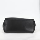 VERSACE Tote Bag Leather 2way Black Gold Auth 118688A-9