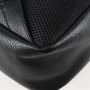 VERSACE Backpack Leather Black Gold Auth 118689A-17