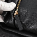 VERSACE Backpack Leather Black Gold Auth 118689A-21