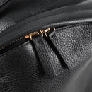 VERSACE Backpack Leather Black Gold Auth 118689A-10