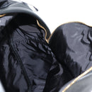VERSACE Backpack Leather Black Gold Auth 118689A-24