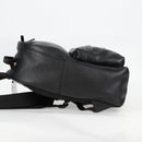 VERSACE Backpack Leather Black Gold Auth 118689A-3