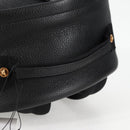 VERSACE Backpack Leather Black Gold Auth 118689A-7