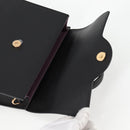 VERSACE Hand Bag Leather 2way Gold Black Auth 118691M-10