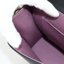 VERSACE Hand Bag Leather 2way Gold Black Auth 118691M-21