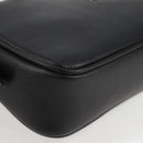 VERSACE Hand Bag Leather Black Gold Auth 118692A-9