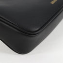 VERSACE Hand Bag Leather Black Gold Auth 118692A-15